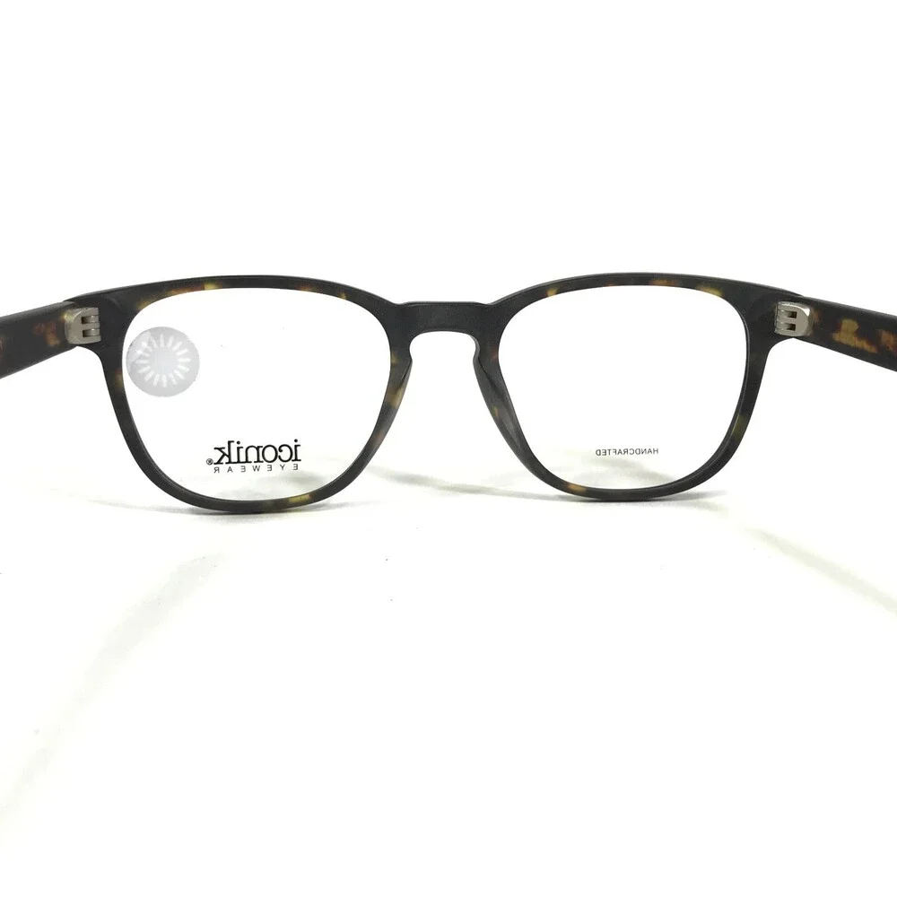 Iconik Eyeglasses Frames Kaylen C01 Brown Tortoise Square Horn Rim 49-19-145